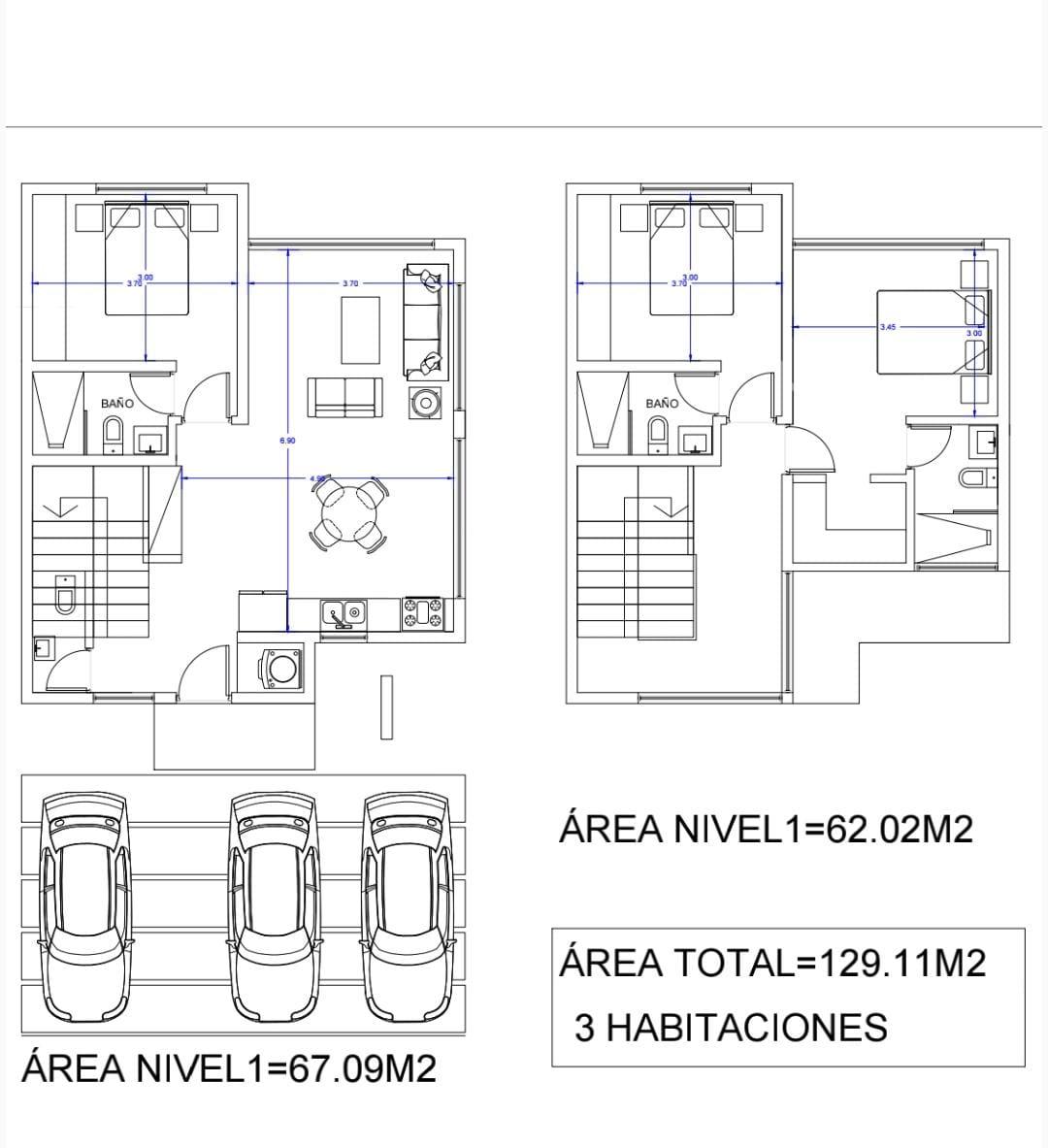 Model A – 3-Bedroom Layout